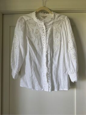 Boden Alicia Cutwork Top